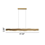 Modern Luxury Stainless Steel Long Bar Acrylic LED Chandelier BulbSquare