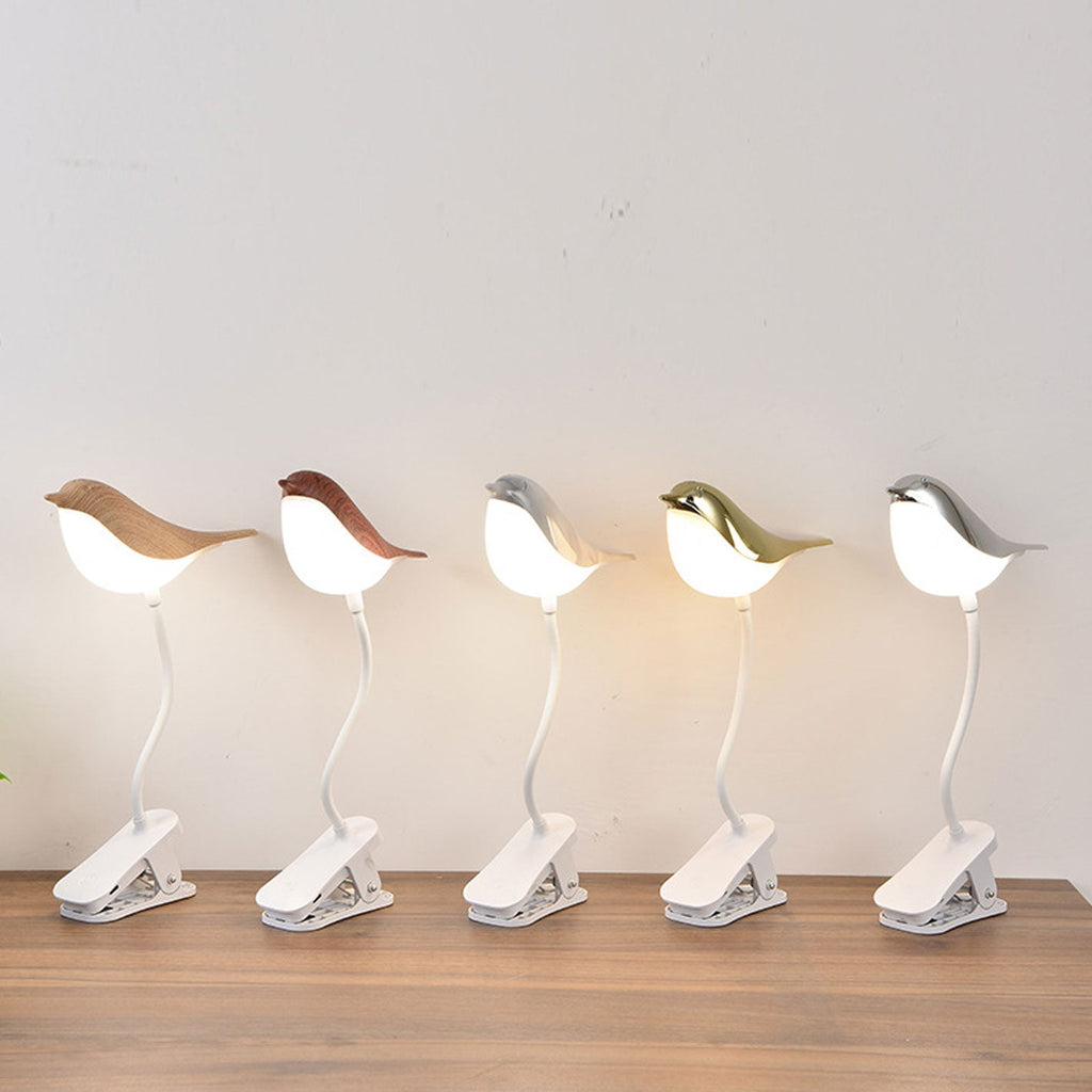 Nordic Creative Bird Clip USB Charging LED Night Light Table Lamp Lumendat