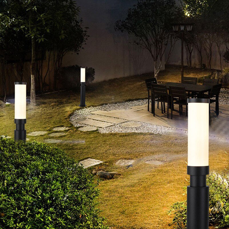 Modern Acrylic Waterproof Creative Lipstick Design LED Outdoor Lawn Floor Lamp Lumendat