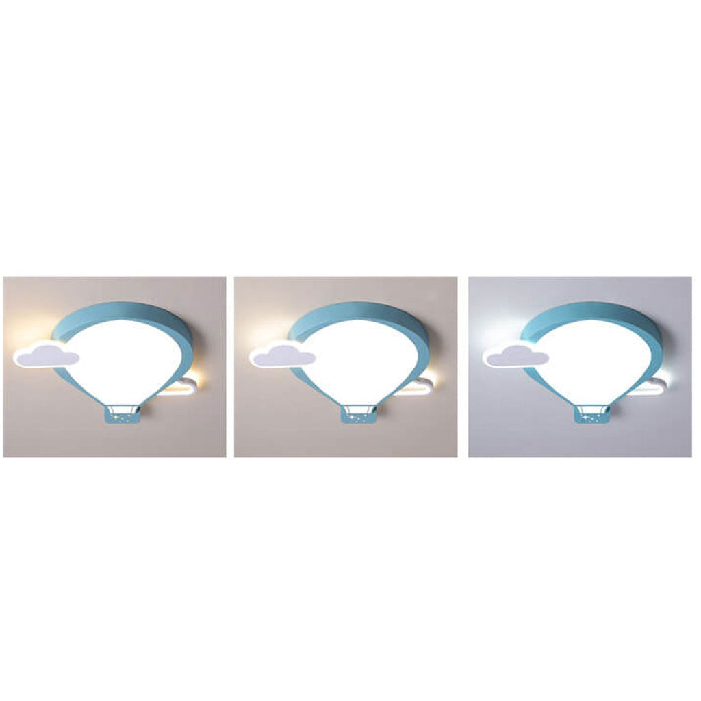Lumendat Cartoon Hot Air Balloon Kid LED Flush Mount Ceiling Light Lumendat
