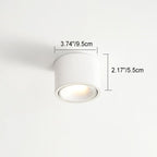 Modern Minimalist Round Spotlight Adjustable LED Flush Mount Ceiling Light BulbSquare