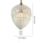 Modern Art Deco Hot Air Balloon Shaped Iron Crystal 1/3/6 Light Chandelier for Living Room Lumendat