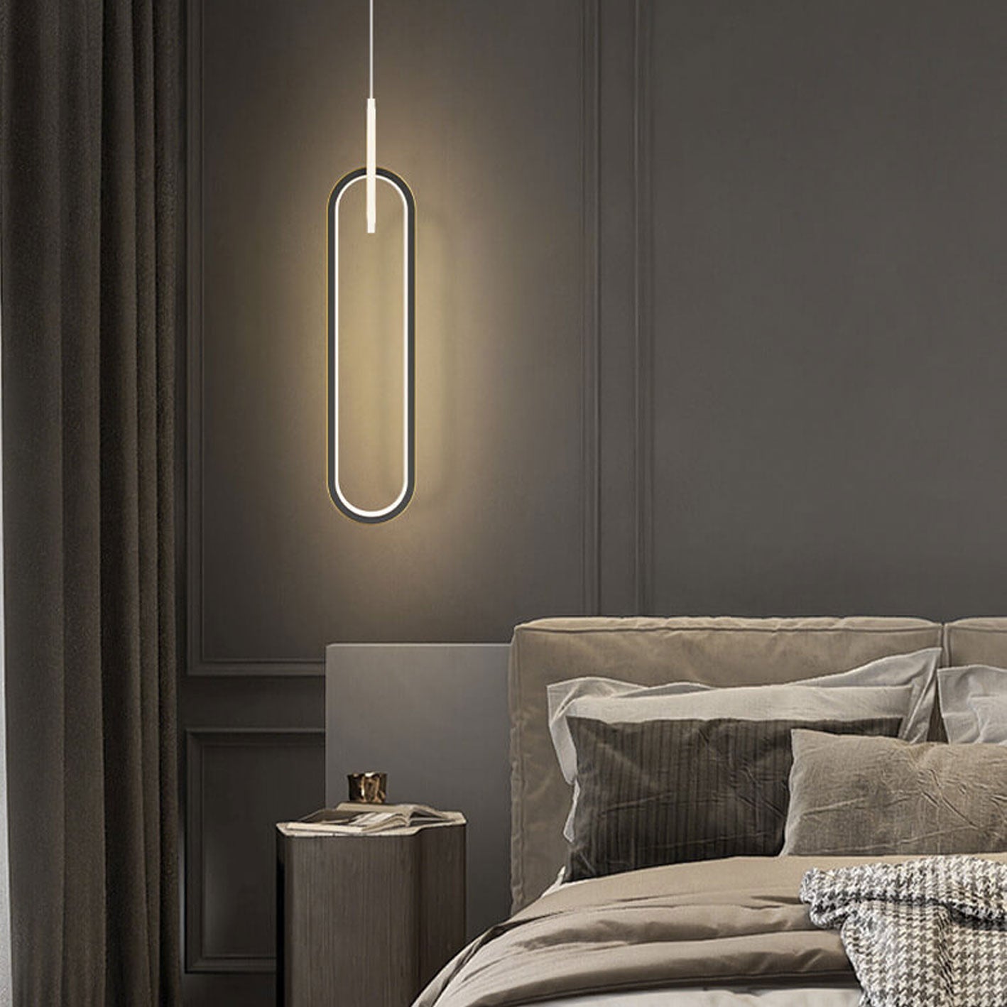 Modern Minimalist All-copper LED 1-Light Pendant Light