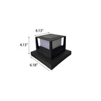 Outdoor Solar Pillar Head Light Square Pillar Head Light Garden Light Lumendat
