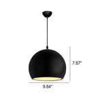 Modern Solid Color Round Head Iron 1-light Pendant Light Lumendat
