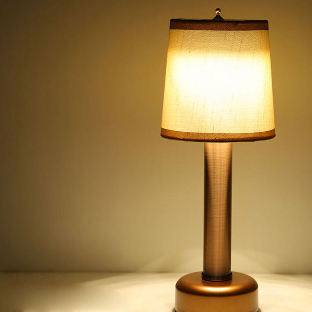 Vintage Linen Iron LED Rechargeable Table Lamp Lumendat
