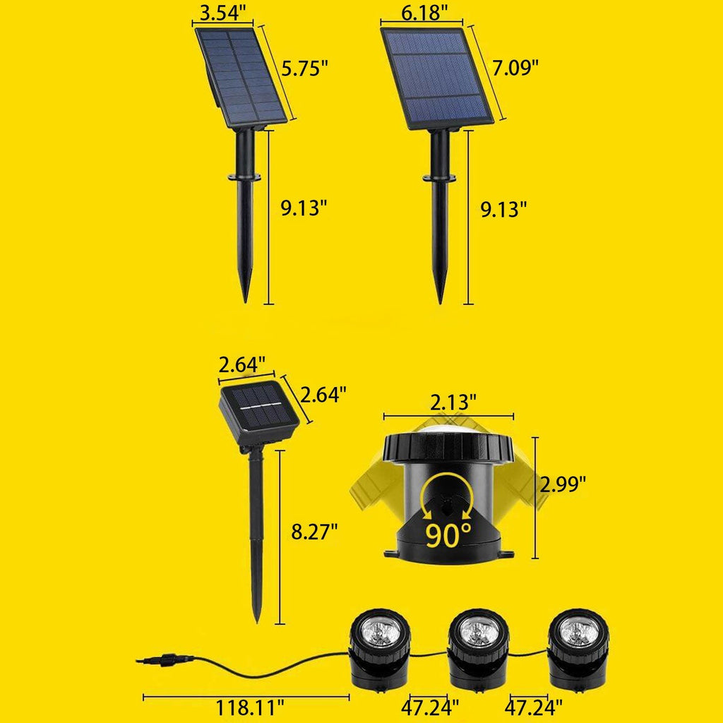Solar Waterproof RGB Lawn Decoration LED Spotlight Landscape Light Lumendat