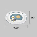 Lumendat Childlike Eye Protection Cartoon Space Villain LED Flush Mount Light Lumendat