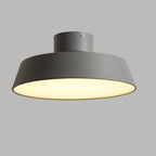 Nordic Minimalist Round Pot Iron LED Flush Mount Ceiling Light BulbSquare