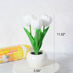 Modern Creative Simulation Tulip Peony LED Night Light Table Lamp Lumendat
