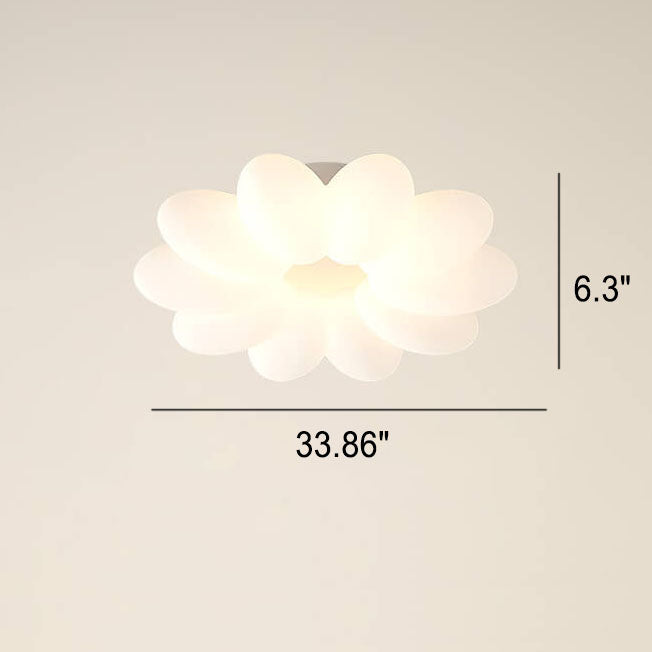 Lumendat Modern Minimalist PVC Floral Shape LED Kids Flush Mount Ceiling Light Lumendat