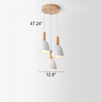 Nordic Minimalist Macaron Solid Color 1/3-light Chandelier Lumendat