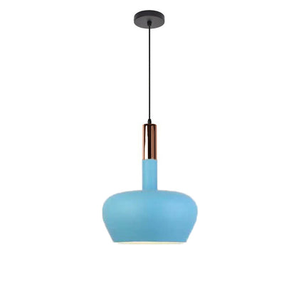 Nordic Macaron Aluminum Dome Bottle 1-light Pendant Light