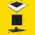 Modern Solar RGB Square Post Head Light Outdoor Garden Landscape Light Lumendat