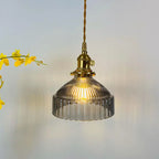 Nordic Stained Glass Dome Brass 1-light Pendant Light Lumendat