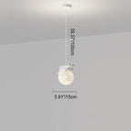 Lumendat Modern Simple Resin Bear Rabbit Decorative Iron 1-Light Pendant Light Lumendat