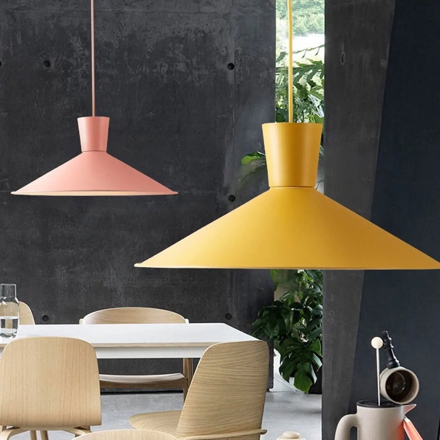 Nordic Macaron Color Solid Color Minimalist 1-light Pendant Light Lumendat