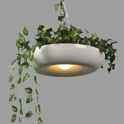 Modern Creative Refreshing Circle Plant 1-light Pendant Light Lumendat