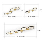Modern Circle LED 3/4/5 Light LED Flush Mount Track Light Lumendat