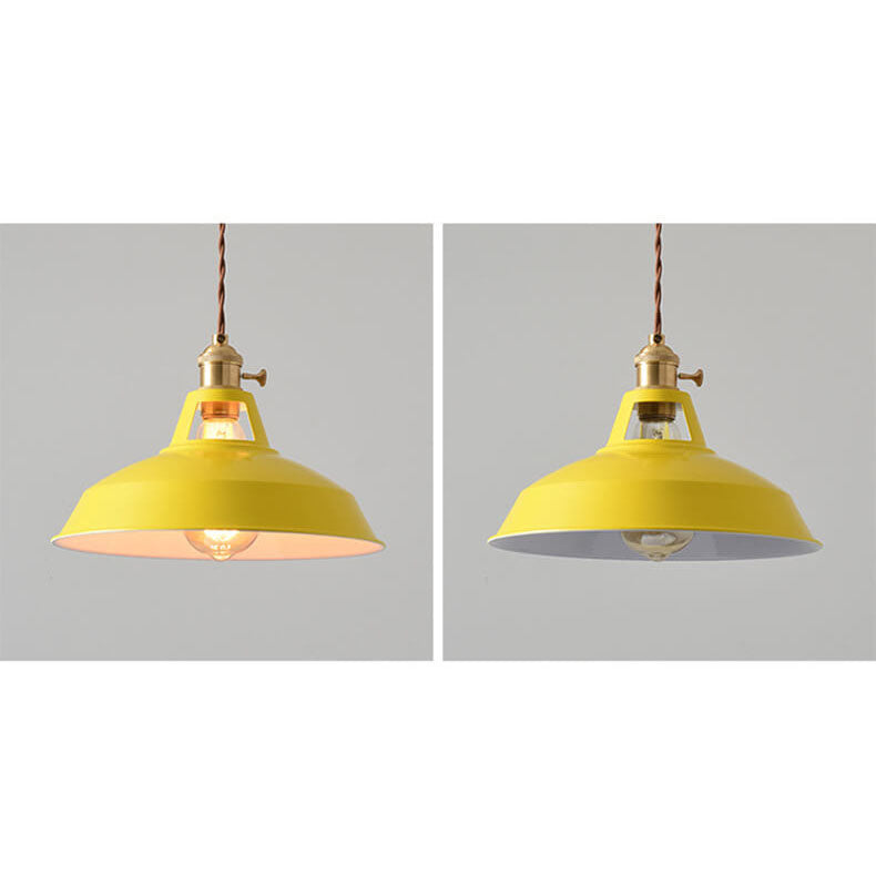 Modern Minimalist Macaroon Iron 1-light Pendant Light BulbSquare