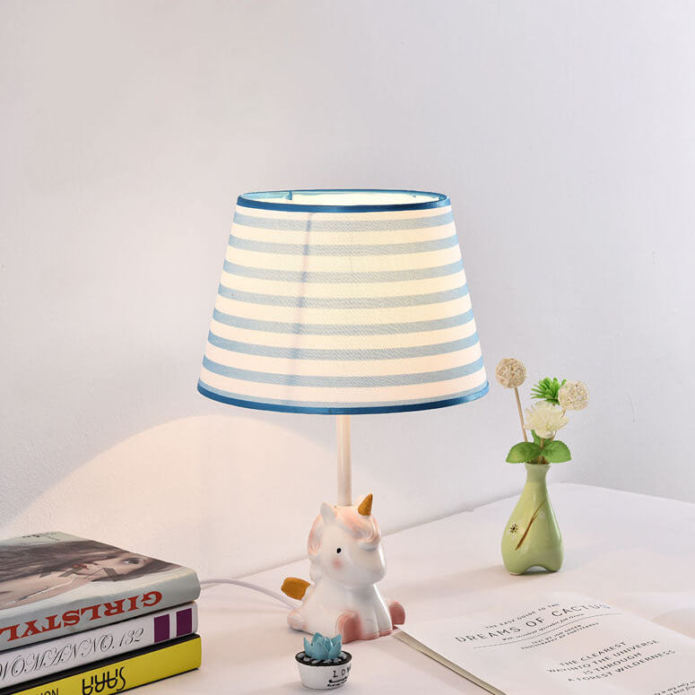 Lumendat Nordic Fun Cartoon Pattern Resin Fabric Children 1-Light Table Lamp Lumendat
