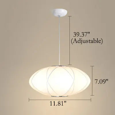 Creative Minimalist Fabric Lantern 1-light Pendant Light BulbSquare
