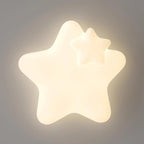 Lumendat Modern Art Deco Kids PE Iron Star Moon LED Flush Mount Ceiling Light For Bedroom Lumendat