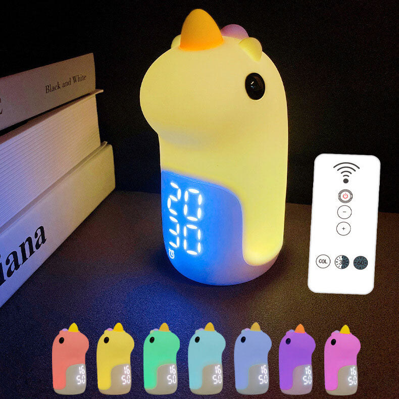 Cartoon Unicorn Timer Alarm Clock LED Night Light Lumendat