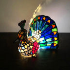 Tiffany Creative Animal Stained Glass 1-Light Decorative Table Lamp Lumendat