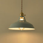 Modern Minimalist Macaroon Iron 1-light Pendant Light BulbSquare