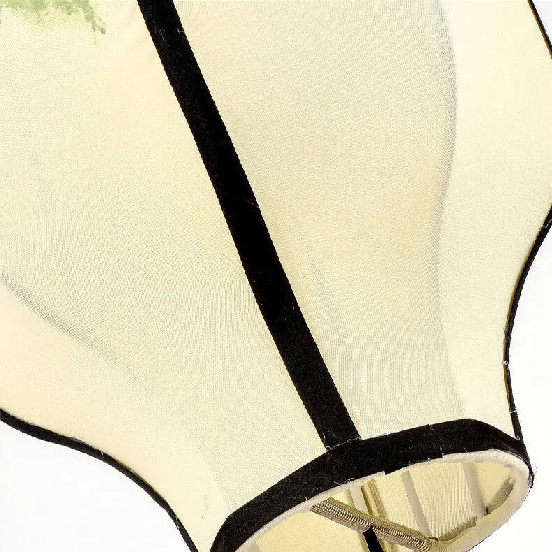Oriental Antique Handmade Oval Lantern Fabric 1-light Pendant Light Lumendat