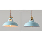 Modern Minimalist Macaroon Iron 1-light Pendant Light BulbSquare