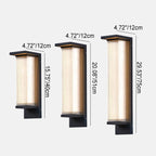 Industrial Waterproof Rectangular PC Striped Shade LED Outdoor Wall Sconce Lamp Lumendat