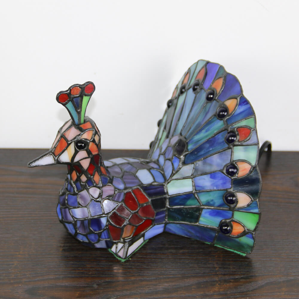Tiffany Creative Animal Stained Glass 1-Light Decorative Table Lamp Lumendat