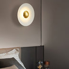 Nordic Creative Multicolor Round Disc Hardware LED Wall Sconce Lamp