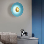 Nordic Creative Multicolor Round Disc Hardware LED Wall Sconce Lamp