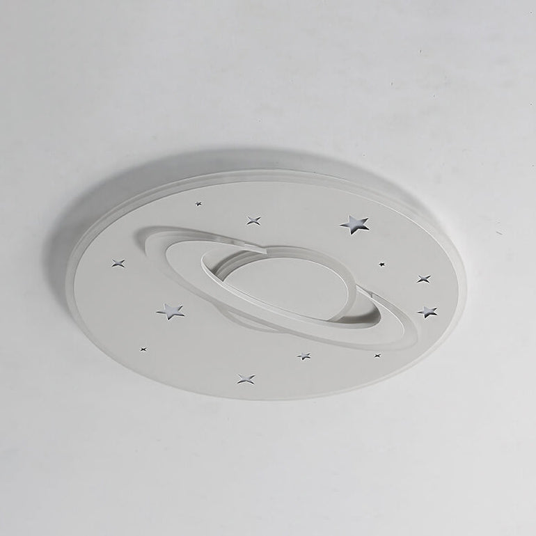 Lumendat Creative Cartoon Planet Star LED Round Flush Mount Ceiling Light Lumendat