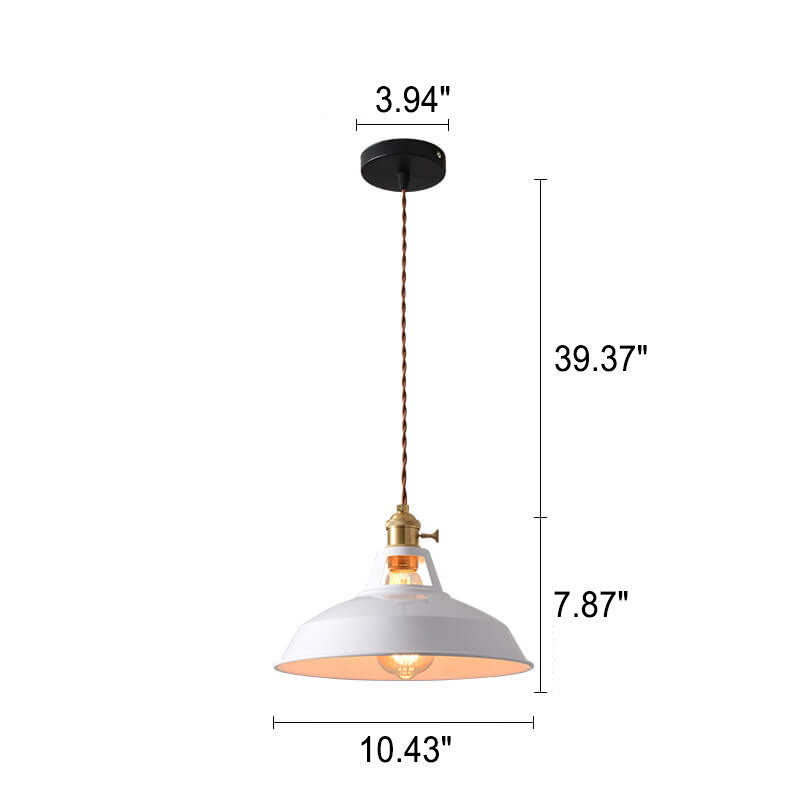 Modern Minimalist Macaroon Iron 1-light Pendant Light BulbSquare