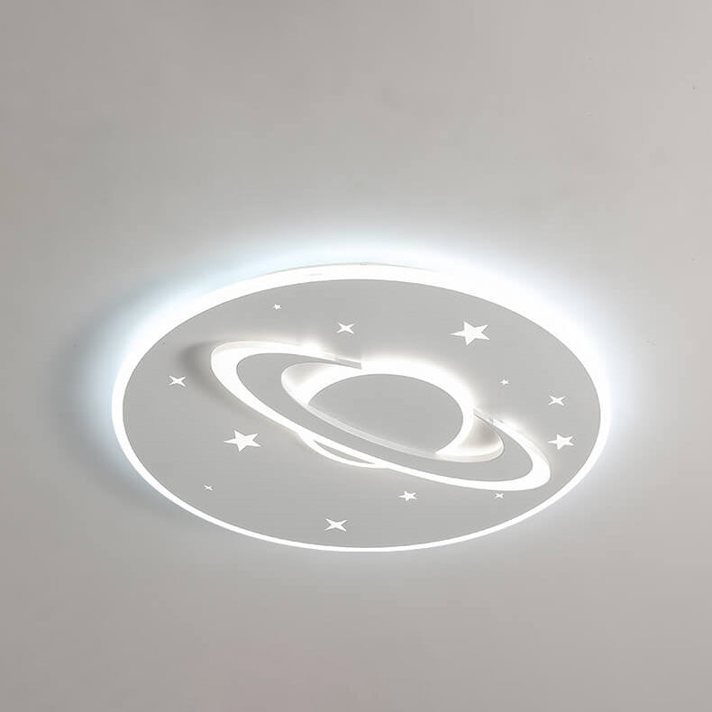 Lumendat Creative Cartoon Planet Star LED Round Flush Mount Ceiling Light Lumendat