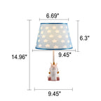 Lumendat Nordic Fun Cartoon Pattern Resin Fabric Children 1-Light Table Lamp Lumendat