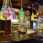 Contemporary Industrial Colorful Bottle Resin 1-light Pendant Light Lumendat