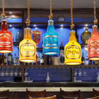 Contemporary Industrial Colorful Bottle Resin 1-light Pendant Light Lumendat