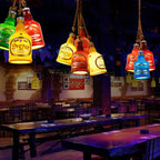 Contemporary Industrial Colorful Bottle Resin 1-light Pendant Light modern luxury lighting fixture