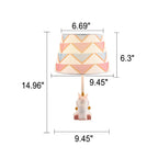 Lumendat Nordic Fun Cartoon Pattern Resin Fabric Children 1-Light Table Lamp Lumendat