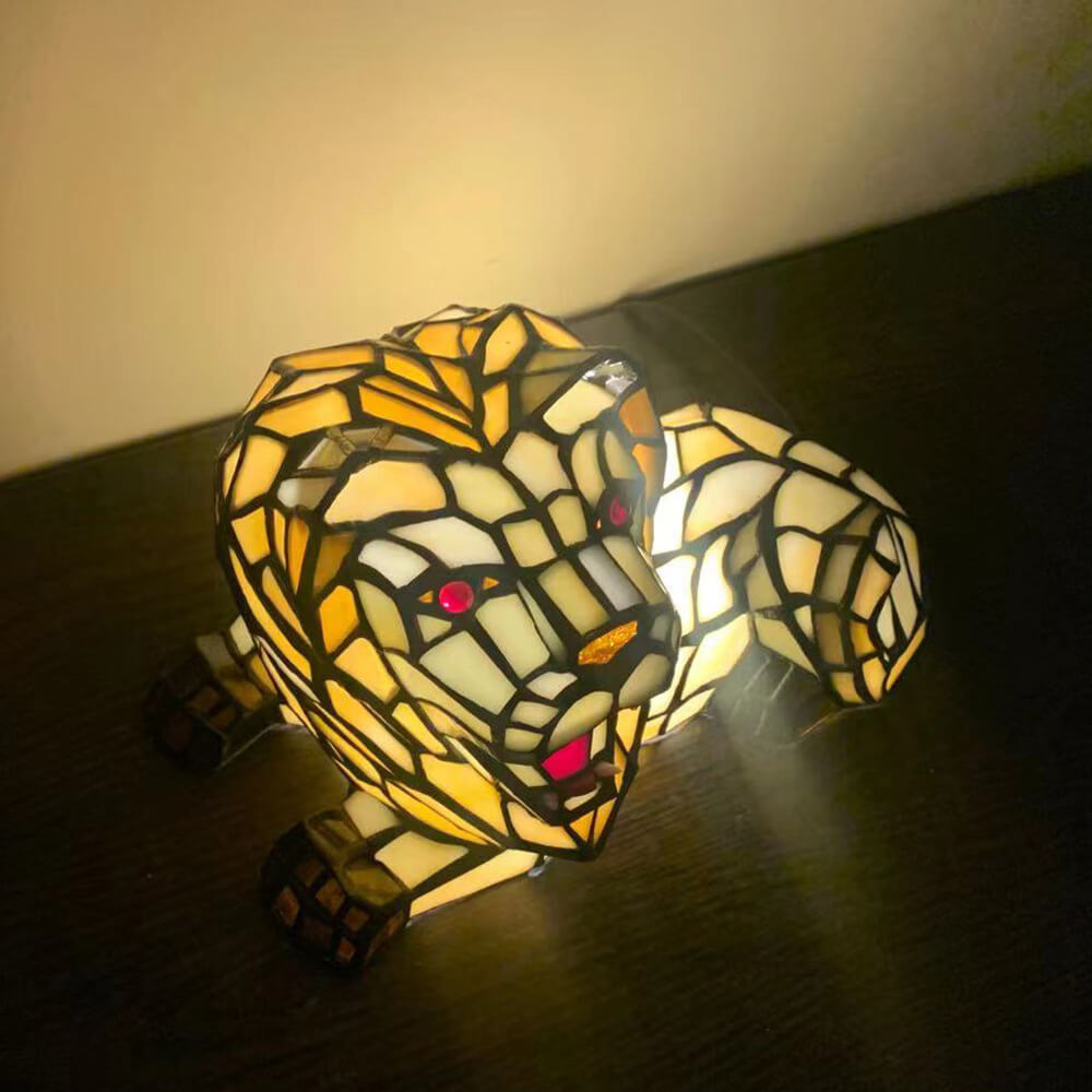 Tiffany Creative Animal Stained Glass 1-Light Decorative Table Lamp Lumendat