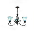 European Creative Tiffany Glass 3/5/6/8 Lights Chandelier BulbSquare