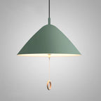 Modern Macarons Tapered Metal 1-light Pendant Lighting with Pull Ring
