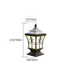 Modern Vintage Waterproof Patio Solar Outdoor Column Head Light Lumendat