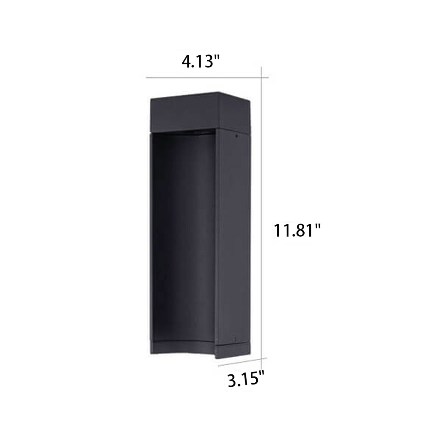 Simple Square Lawn Light Aluminum LED Outdoor Garden Path Lamp Lumendat