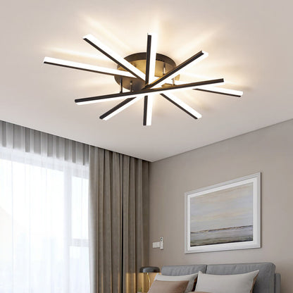 Nordic Creative Line 1-light LED Semi-flush Mount Ceiling Light